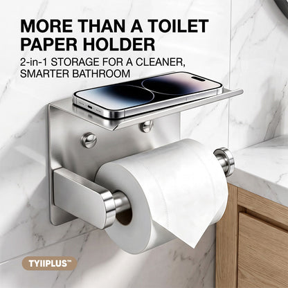 TYIIPLUS™ Toilet Paper Holder with Shelf