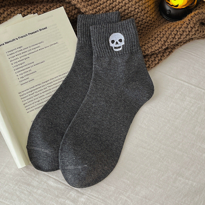 Spooky Season Halloween Embroidered Ankle Socks