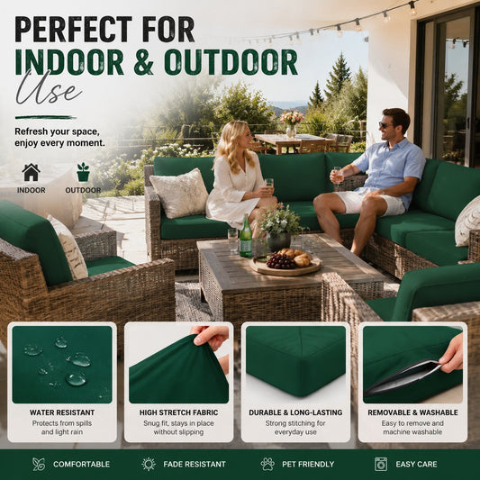 🪑 Stretch Sofa Cushion Covers Set