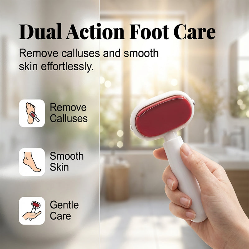 TYIIPLUS™ Double-Sided Foot Scraper – Easily Removes Calluses and Dead Skin ✨🦶